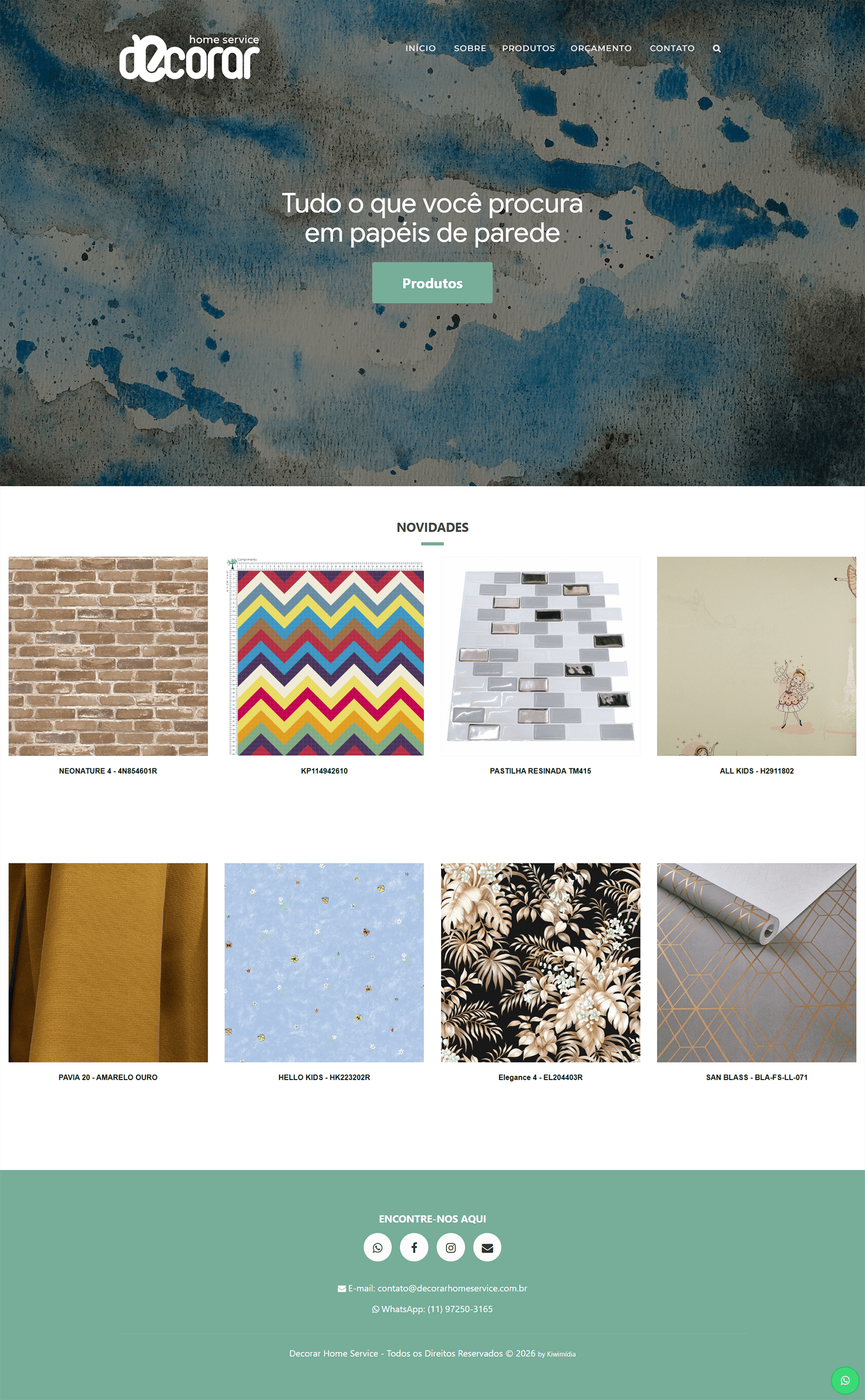 Vista completa do projeto Decorar Home Services