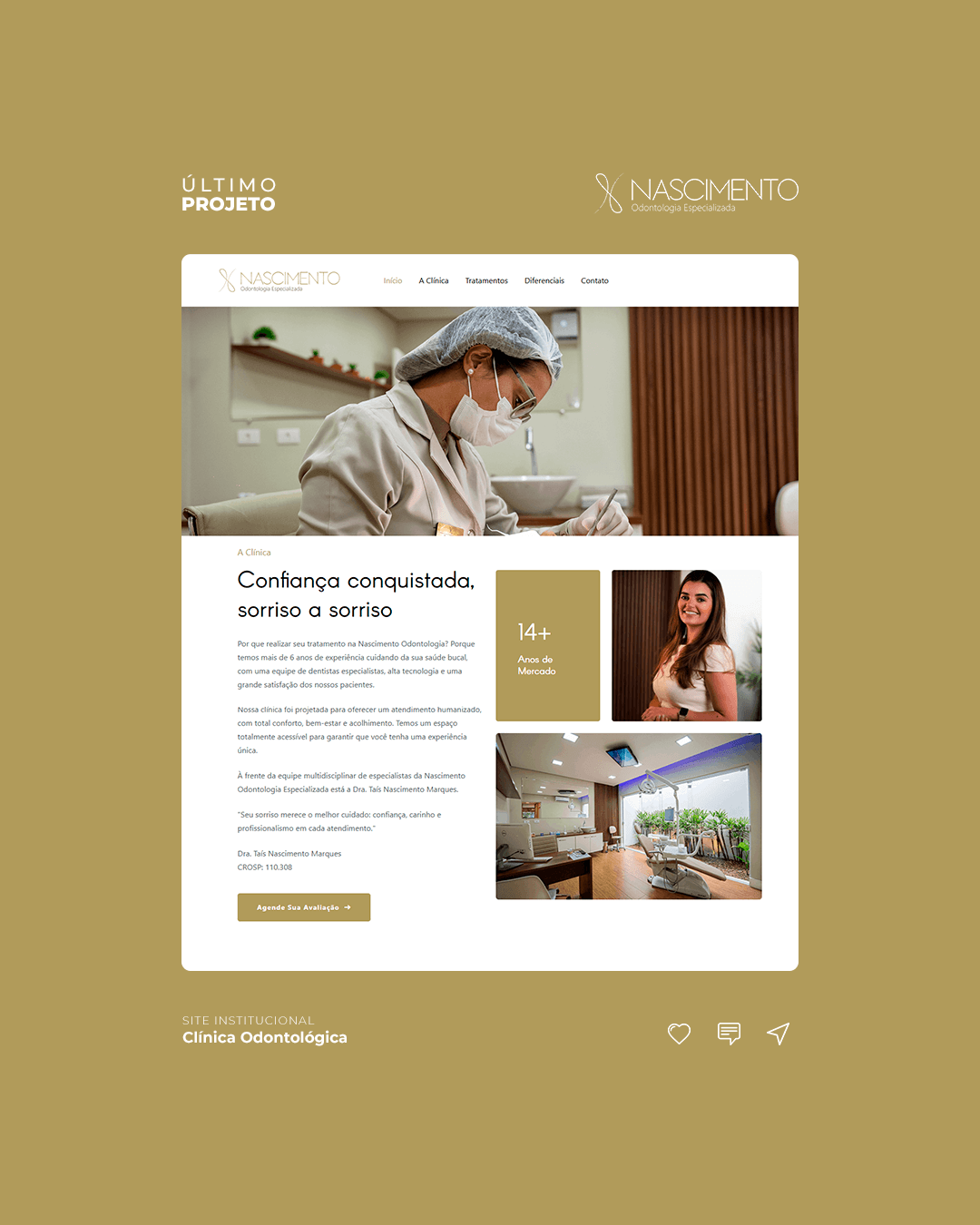 Capa do projeto Nascimento Odontologia