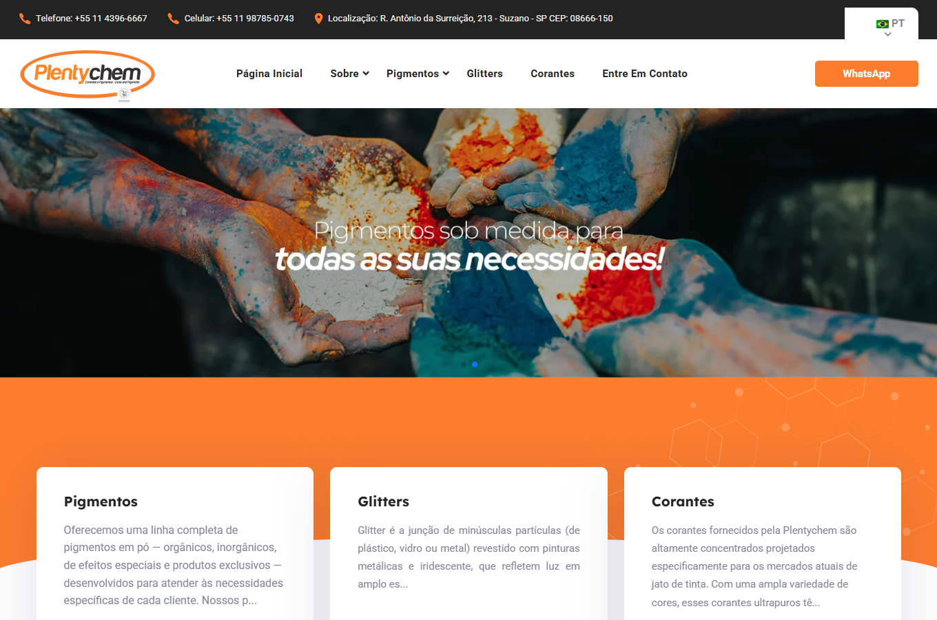 Plentychem - Site Indústria Química